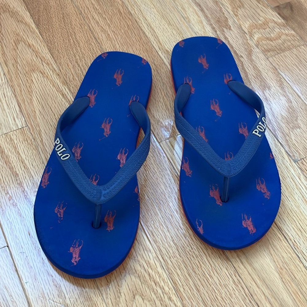 Polo Ralph Lauren Flip Flop blue Boys Size 6/7